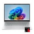 HP - Upgraded - OmniBook 3 Laptop 14.0 WUXGA Display (Snapdragon X X1-26-100, 16GB, 512GB SSD, Win 11 Pro) w/USB Hub - Glacier Silver