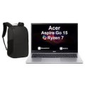 Acer - Upgraded - Aspire Go 15 Laptop 15.6 FHD Display (Ryzen 7 7730U, 64GB, 2TB SSD, AMD Radeon, Win 11 Pro) w/17in Backpack - Pure Silver