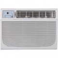 Keystone - 1,000 Sq. Ft. 18,000 BTU Window Air Conditioner with Supplemental Heat - White
