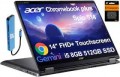 Acer - Chromebook Plus Spin 514 2-in-1 FHD+ Touchscreen Laptop - Intel Core i5 - 8GB RAM - 512GB SSD - Google AI - Chrome OS - 256GB IST SD Card - Gray