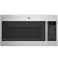 GE Profile - 1.7 Cu. Ft. Convection Over-the-Range Microwave with Sensor Cooking and Chef Connect - Fingerprint resistant black slate