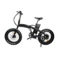 Glarewheels - Electric Bike Fat Tire Foldable w/40 mile range and up to 25mph. - black