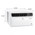 LG - 340 Sq. Ft. 8,000 BTU Smart Window Air Conditioner - White
