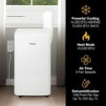 Whirlpool - 700 Sq. Ft 14,000 BTU ASHRAE (10,000 BTU SACC) Portable Air Conditioner with 10,000 BTU Supplemental Heat - white
