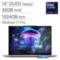 Lenovo - Upgraded - Slim 7i 14ILL10 Aura Edition - Copilot+ PC - 14''FHD+ OLED Touchscreen Laptop - Ultra7 258V - 32GB RAM - 1TB SSD - Windows 11 pro - Luna Grey