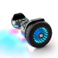 SWAGTRON - swagBOARD Warrior T580 Hoverboard with 30 Music-Synced Ground FX Lighting & 6.5-Inch Infinity LED Wheels - Black