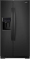 Whirlpool - 36 Cu. Ft. Side-by-Side Counter-Depth Refrigerator with In-Door Ice & Water - Black