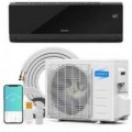 Winado - 9,000 BTU Mini Split Air Conditioner & Heater, 19 SEER2 115V Energy Saving Inverter Ductless Wall AC Unit with Heat Pump - Black&White