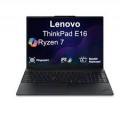Lenovo - ThinkPad E16 Laptop 16.0 WUXGA Display (Ryzen 7 250, 64GB, 2TB SSD, Integrated Graphics, Win 11 Pro) w/USB Hub - Black