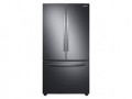 Samsung - 28 cu. ft. Large Capacity 3-Door French Door Refrigerator - Fingerprint Resistant Black Stainless Steel