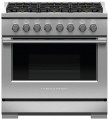 Fisher & Paykel - Professional 36 inch 6 Burner Gas Range (LP) - Stainless Steel