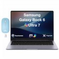 Samsung - Upgraded - Galaxy Book6 Laptop 16.0 WUXGA Display (Ultra 7 355, 16GB, 512GB SSD, Win 11 Pro) w/Dockztorm Wireless Mouse - Gray