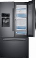 Samsung - 27.8 cu. ft. French Door Refrigerator with Food ShowCase Fridge Door - Fingerprint Resistant Black Stainless Steel