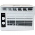 Whirlpool - 150 Sq.Ft. 5,000 BTU 115V Window-Mounted Air Conditioner with Dehumidifer - White