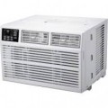 Whirlpool - 350 Sq. Ft. 8,000 BTU Window Mounted Air Conditioner with Supplemental Heat - White