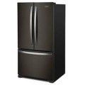 Whirlpool - 20 cu. ft. French Door Refrigerator with Counter Depth Design - Black stainless steel