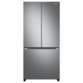 Samsung - 17.5 cu. ft. 3-Door French Door Counter Depth Refrigerator with WiFi and Twin Cooling Plus® - Fingerprint Resistant Stainless Steel