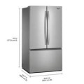 Whirlpool - 36-Inch French Door Refrigerator with Ice Maker - 31 cu. ft. - Fingerprint Resistant Stainless Finish
