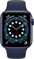 Apple Watch Series 6 (GPS) 44mm Blue Aluminum Case with Deep Navy Sport Band - Blue